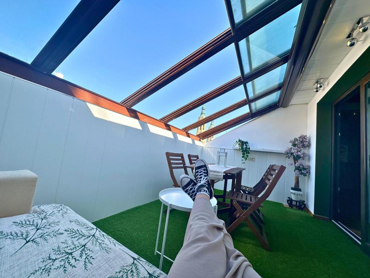 Dos Torres Atico - Solarium Privado En Calle Alfonso I ซาราโกซา ภายนอก รูปภาพ